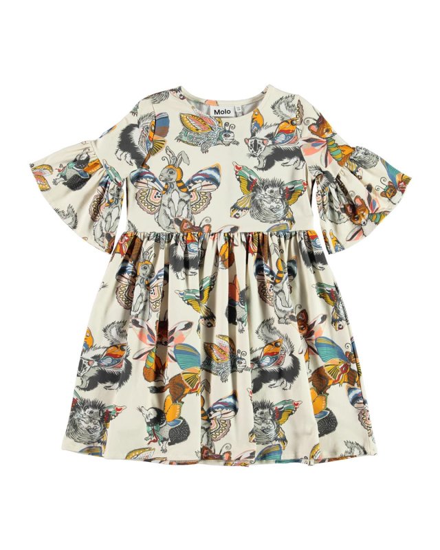 Girl's Chasity Animal Wing Graphic Dress, Size 2-1